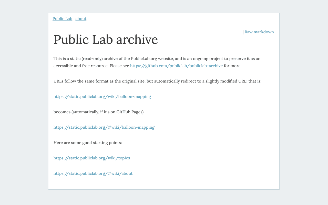 Public Lab preview